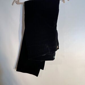Lauren Ralph Lauren Women's Black Velvet Jeans size 10 petite